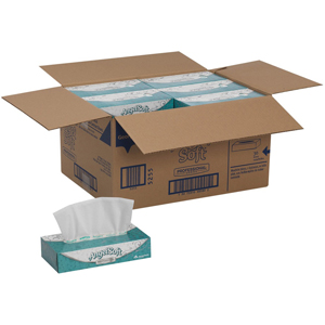 Angel Soft Professional Series Premium Facial Tissue - 2 Ply - 8.85
