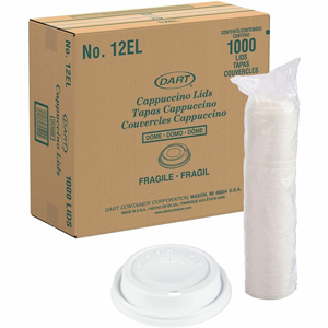 Dart 12 oz (355 mL) White, Cappuccino - Dome - 3.6
