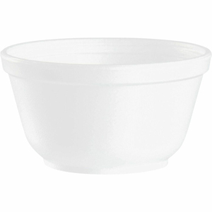Dart J Cup 10 oz. Foam Bowls - Serving - White - Foam, Polystyrene Body - 50/Bag - 20 / Carton