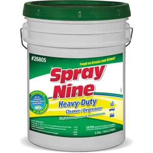 Spray Nine Heavy-Duty Cleaner/Degreaser + Disinfectant - For Multipurpose - 640 fl oz (20 quart) - Mild Scent - Recommended For: Grease Remover, Stain Remover, Oil Remover, Dirt Remover, Food Remover, Finger Mark Remover, Wax Remover, Tar Remover, Smoke F