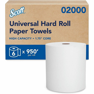 Scott Essential High-Capacity Hard Roll Towels - 1 Ply - 8