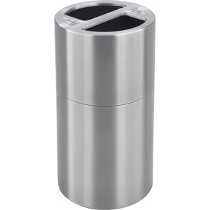 Safco Dual Recycling Receptacle - 30 gal Capacity - 32.5