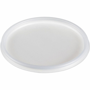 Dart 20 oz HIPS Plastic Non-vented Lid - Translucent - Breakroom - 4.2