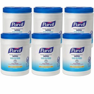 PURELL Sanitizing Wipes - WhiteTub - 270/Tub - 6 / Carton