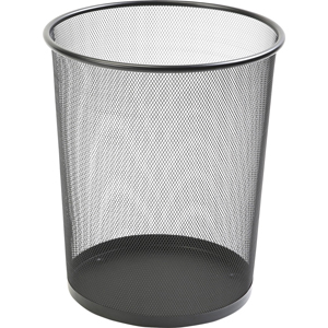 Lorell Mesh Waste Bin - 4.70 gal Capacity - Round - 14.3