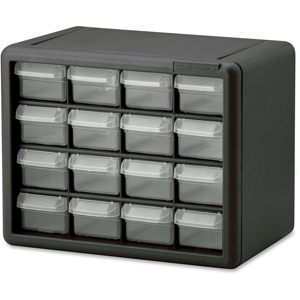 Akro-Mils 16-Drawer Plastic Storage Cabinet - 16 Drawer(s) - 8.50