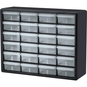 Akro-Mils 24-Drawer Plastic Storage Cabinet - 24 Drawer(s) - 15.80