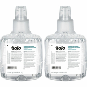 Gojo LTX-12 Pomeberry Foam Handwash Refill - Pomeberry Scent - 1.27 quart - Bottle Dispenser - Hand - Moisturizing - Clear Blue - Rich Lather, Bio-based - 2 / Carton
