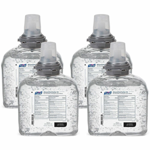 PURELL Hand Sanitizer Gel Refill - 1.27 quart - Kill Germs - Hand, Skin - Moisturizing - Clear - 4 / Carton