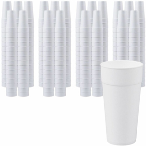 Genuine Joe 24 oz Foam Cups - 24 fl oz - White - Styrofoam - Hot Drink, Cold Drink - 300 / Carton