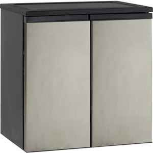 Avanti Model RMS551SS - SIDE-BY-SIDE Refrigerator/Freezer - 5.50 ft³ - Auto-defrost - Side by Side - Auto-defrost - 3.30 ft³ Net Refrigerator Capacity - 2.20 ft³ Net Freezer Capacity - 120 V AC - 338 kWh per Year - Stainless Steel - Smooth - Glass, Stainl