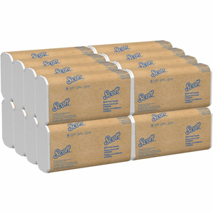 Scott 100% Recycled Fiber Multifold Paper Towels with Absorbency Pockets - Multifold - 9.20