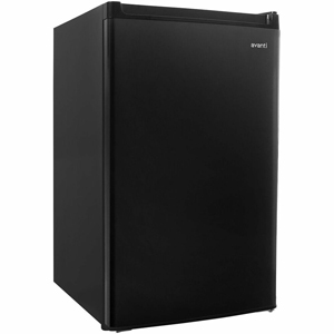 Avanti RM4416B 4.4 cubic foot Refrigerator - 4.40 ft³ - Manual Defrost - Undercounter - Manual Defrost - Reversible - 4.40 ft³ Net Refrigerator Capacity - 120 V AC - 228 kWh per Year - Black - Built-in