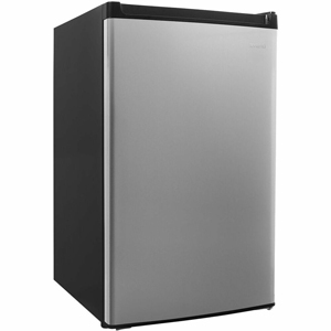 Avanti RM4436SS 4.4 Cubic Foot Refrigerator - 4.40 ft³ - Manual Defrost - Undercounter - Manual Defrost - Reversible - 3.80 ft³ Net Refrigerator Capacity - 0.06 ft³ Net Freezer Capacity - 120 V AC - 228 kWh per Year - Black, Stainless Steel - Built-in