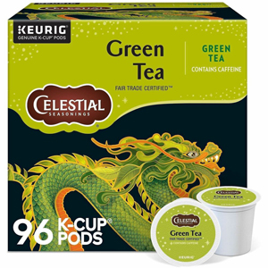 Celestial Seasonings Natural Antioxidant Green Tea K-Cup - Compatible with Keurig Brewer - 24/Box - 4 / Carton