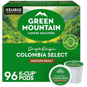 Green Mountain Coffee Roasters K-Cup Colombia Select Coffee - Compatible with Keurig Brewer - Regular - Medium - K-Cup - Colombia Select - 24/Box - 4 / Carton