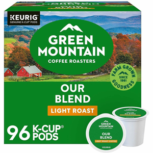 Green Mountain Coffee Roasters K-Cup Our Blend Coffee - Compatible with Keurig Brewer - Regular - Light - K-Cup - Our Blend - 24/Box - 4 / Carton