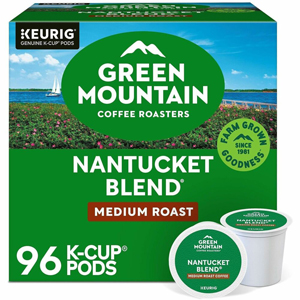 Green Mountain Coffee Roasters K-Cup Nantucket Blend Coffee - Compatible with Keurig Brewer - Regular - Medium - K-Cup - 24/Box - 4 / Carton