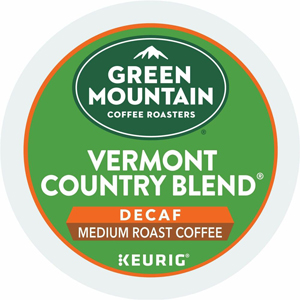 Green Mountain Coffee Roasters K-Cup Vermont Country Blend Decaf Coffee - Compatible with Keurig Brewer - Medium - K-Cup - Decaffeinated - 24/Box - 4 / Carton