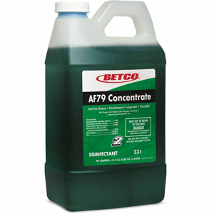 Betco FastDraw 2 AF79 Concentrate Disinfectant - For Porcelain, Bathtub, Washable Surface - 67.6 fl oz (2.1 quart) - Citrus Scent - Recommended For: Odor Remover, Soap Scum Remover - Disinfectant, Deodorize, Anti-bacterial, Non-abrasive - Clear Blue Bottl