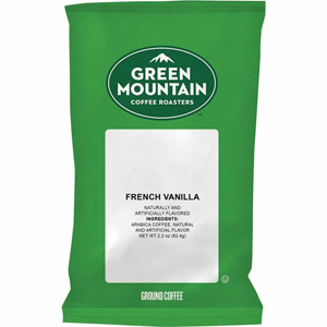 Green Mountain Coffee Roasters Fraction Pack French Vanilla Coffee - Regular - 2.2 oz Per Packet - 50 Packet - Fraction Pack - 50 / Carton