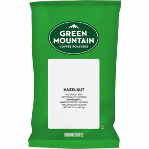 Green Mountain Coffee Roasters Fraction Pack Hazelnut Coffee - Regular - Light/Mild - 2.2 oz Per Packet - 50 Packet - Fraction Pack - French Vanilla - 50 / Carton