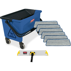 Rubbermaid Commercial Microfiber Finish System Kit - 1 Each