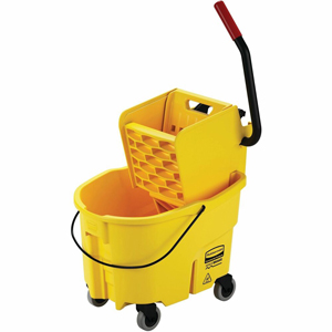 Rubbermaid Commercial Wave Brake Side Press Mop Bucket - 6.50 gal - 16.8