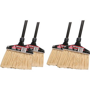 O-Cedar Commercial MaxiPlus Professional Angle Broom - Polystyrene, Synthetic, Polyethylene Terephthalate (PET) Bristle - 14