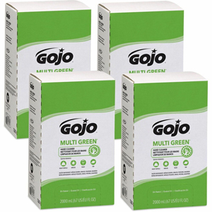 Gojo Multi Green Hand Cleaner - Citrus Scent - 2.11 quart - Soil Remover, Dirt Remover, Kill Germs - Hand - Green - Non-abrasive - 4 / Carton