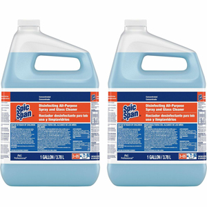 Spic and Span Disinfecting All-Purpose Spray and Glass Cleaner - For Multipurpose - Concentrate - 128 fl oz (4 quart) - Recommended For: Grease Remover, Germs Remover - Streak-free, Disinfectant - Clear Blue - 2 / Carton