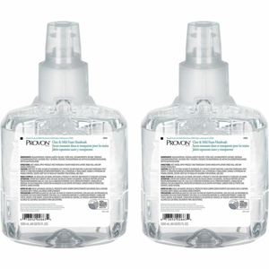 Provon LTX-12 Refill Clear & Mild Foam Handwash - 1.27 quart - Pump Bottle Dispenser - Kill Germs - Skin, Hand - Moisturizing - Clear - Rich Lather, Fragrance-free, Dye-free - 2 / Carton