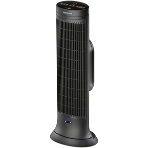 Honeywell Motion Sensor Ceramic Heater - Ceramic - 1500 W - 2 x Heat Settings - Timer - 1500 W - Oscillation - Indoor - Tower - Dark Gray - 1 / Each