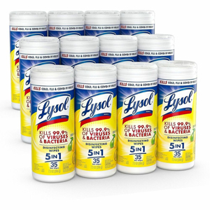 Lysol Lemon/Lime Disinfect Wipes - For Multi Surface, Multipurpose - Wipe - Lemon & Lime Blossom Scent - 7
