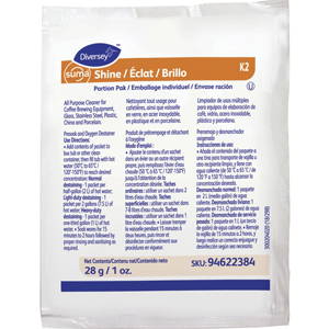 Suma Shine Portion Pak - For Utensil - 0.99 oz (0.06 lb) - Recommended For: Coffee Remover, Tea Remover, Cocoa Remover, Milk Remover - Fragrance-free - White - 100 / Carton