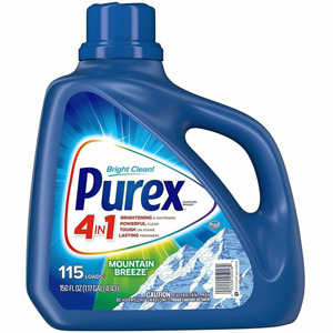 Purex Ultra Laundry Detergent - Concentrate - 149.8 fl oz (4.7 quart) - Mountain Breeze Scent - Blue - 4 / Carton