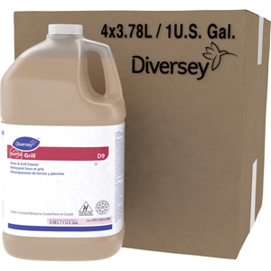 Diversey Suma Oven/Grill Cleaner - For Oven, Grill, Fryer - Ready-To-Use - Liquid - 128 fl oz (4 quart) - Recommended For: Baked-on Food Remover, Fat Remover, Oil Remover, Grease Remover, Carbon Remover, Soil Remover - Heavy Duty - Brown - 4 / Carton
