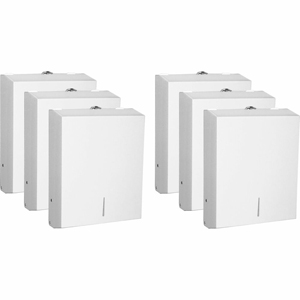 Genuine Joe C-Fold/Multi-fold Towel Dispenser Cabinet - C Fold, Multifold Dispenser - 13.5