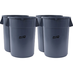 Genuine Joe 44-gallon Heavy-duty Trash Container - 44 gal Capacity - Heavy Duty, Handle - 24