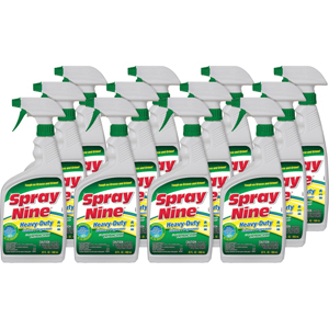 Spray Nine Heavy-Duty Cleaner/Degreaser w/Disinfectant - For Multi Surface, Multipurpose - Spray - 22 fl oz (0.7 quart) - Recommended For: Soil Remover, Bacteria Remover, Virus Remover, Germs Remover, Mold Remover, Mildew Remover, Grease Remover, Grime Re