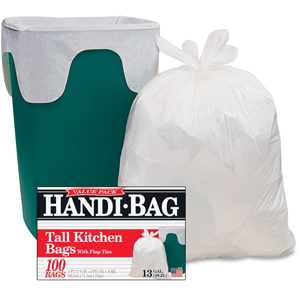 Berry Handi-Bag Flap Tie Tall Kitchen Bags - Small Size - 13 gal Capacity - 29