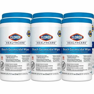 Clorox Healthcare Bleach Germicidal Wipes - Ready-To-Use - 9