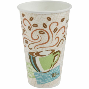 Dixie PerfecTouch 16 oz Insulated Paper Hot Coffee Cups by GP Pro - 16 fl oz - Multi - Paper - Coffee, Hot Drink - 50/Pack - 20 / Carton
