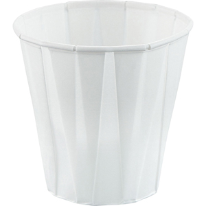 Solo 3.5 oz Treated Paper Souffle Portion Cups - 3.50 fl oz - White - Paper - Medicine - 100/Pack - 50 / Carton