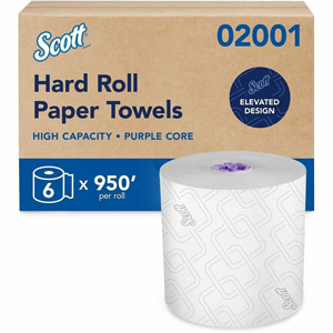 Scott Essential High Capacity Hard Roll Paper Towels with Absorbency Pockets - 8