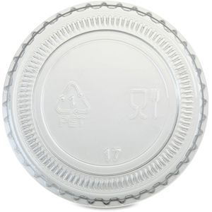 Genuine Joe Portion Cup Lid - Transparent, Clear - 50/Bag - 50 / Carton