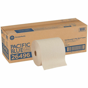 Pacific Blue Ultra High-Capacity Recycled Paper Towel Rolls - 7.87