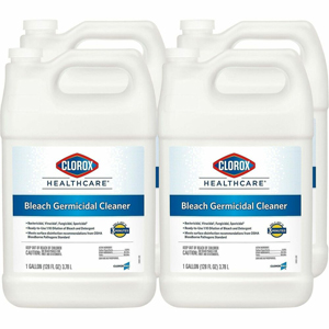 Clorox Healthcare Bleach Germicidal Cleaner Refill - For Multipurpose - Concentrate - Liquid - 128 fl oz (4 quart) - Recommended For: Germs Remover, Soil Remover, Virus Remover, Bacteria Remover, Fungi Remover, Mold Remover, Mildew Remover - Refillable, D