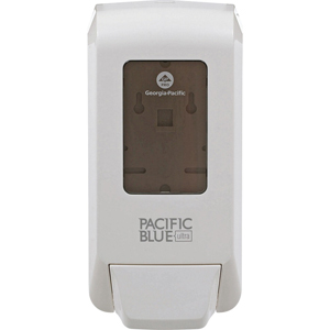 Pacific Blue Ultra Foaming Hand Soap/Hand Sanitizer Wall-Mounted Manual Dispenser - Manual - White - 1 Each