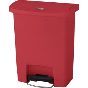 Rubbermaid Commercial Slim Jim 8-gal Step-On Container - Step-on Opening - Hinged Lid - 8 gal Capacity - Manual - Durable, Foot Pedal, Easy to Clean - 21.1